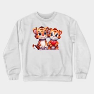 Valentine Tiger Couple Crewneck Sweatshirt